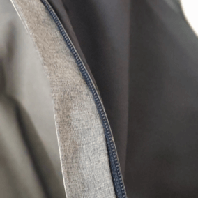 Zipper d'une veste imperméable