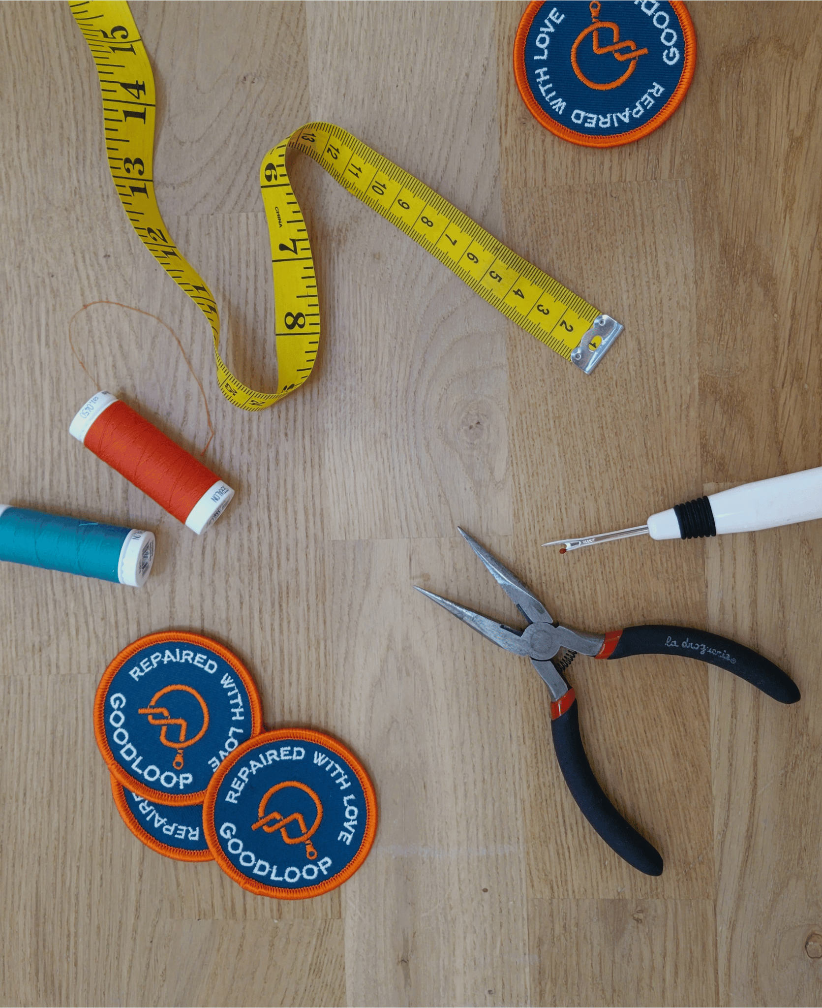 Photo des outils d'une couturière goodloop